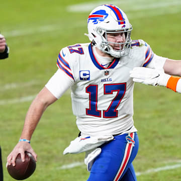 Josh Allen and the Bills are big favorites against the Broncos in the Wild-Card Round of the NFL Playoffs.