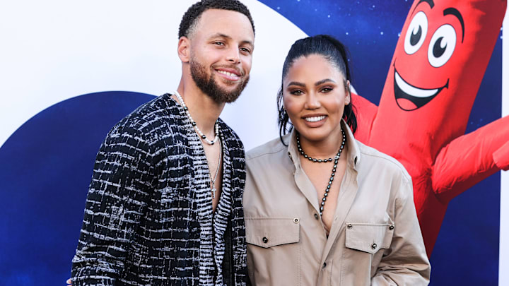 Stephen Curry and wife Ayesha Curry arrive at the World Premiere Of Universal Pictures' 'Nope'. Stephen Curry and wife Ayesha Curry arrive at the World Premiere Of Universal Pictures' 'Nope'.