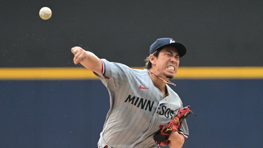 Aug 23, 2023; Milwaukee, Wisconsin, USA; Minnesota Twins pitcher Kenta Maeda (18) pitches