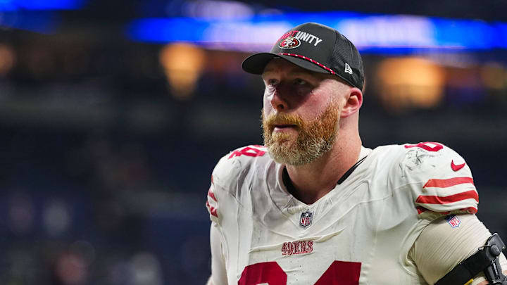 San Francisco 49ers center Jake Brendel (64)