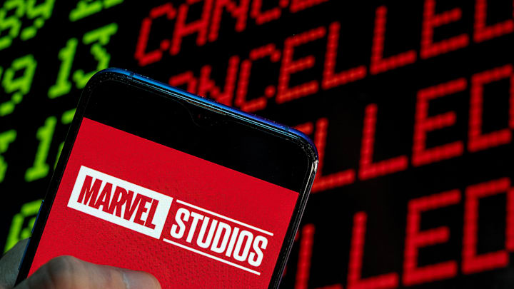 In this photo illustration the American film production...