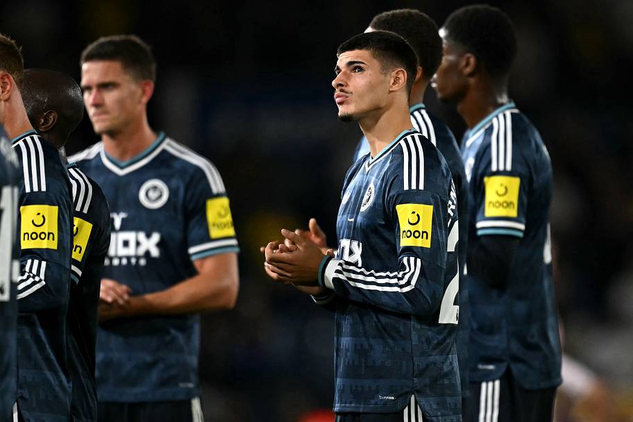 Newcastle’s players looking sad.