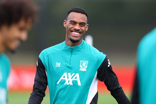 Liverpool midfielder Ryan Gravenberch