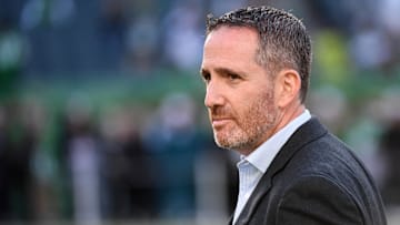 Nov 3, 2024; Philadelphia, Pennsylvania, USA; Philadelphia Eagles general manager Howie Roseman during pregame warmups against the Jacksonville Jaguars at Lincoln Financial Field.