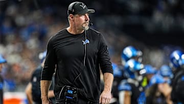 Detroit Lions head coach Dan Campbell watches a play against Minnesota Vikings during the second half at Ford Field in Detroit on Sunday, Jan. 5, 2025.
