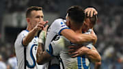 La carica di Dzeko, Lautaro e Perisic 
