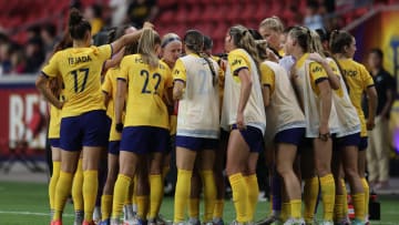 Jul 27, 2024; Sandy, UT, USA; Utah Royals FC before in the second half against Portland Thorns FC  at America First Field. Mandatory Credit: Rob Gray-USA TODAY Sports