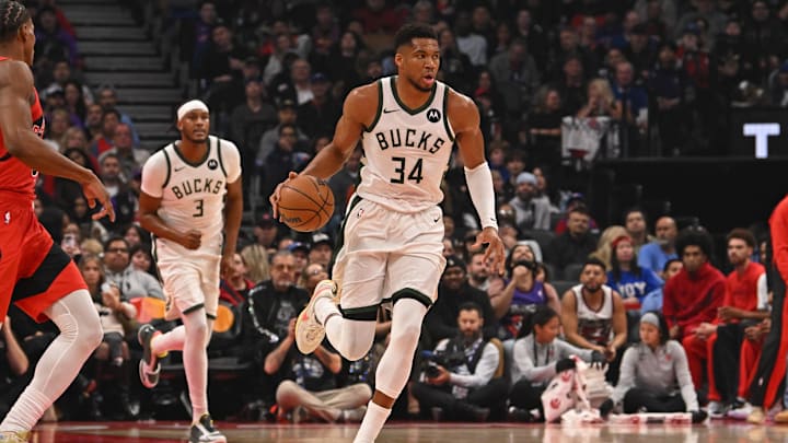 Milwaukee Bucks forward Giannis Antetokounmpo is a great prop target on Sunday.