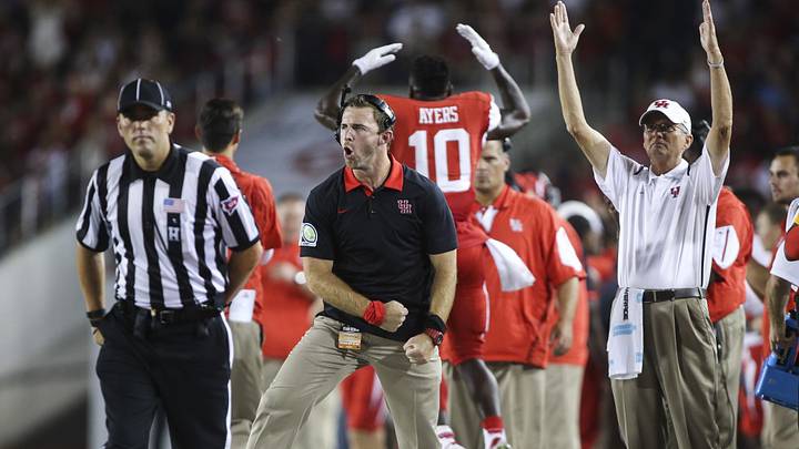  Show here at Houston, in Drew Mehringer's one season calling plays as offensive coordinator at Rutgers in 2016, the Scarlet Knights offense ranked 127th in scoring offense, next-to-last.