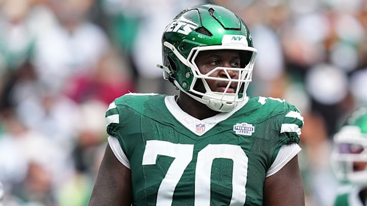 NY Jets right tackle Armand Membou