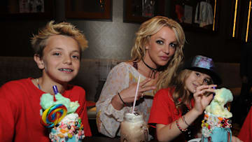 Britney Spears Enjoys A Family Outing At Planet Hollywood Disney Springs