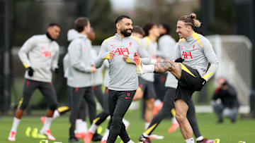 Liverpool FC Training Session And Press Conference - UEFA Champions League 2024/25 League Phase MD8