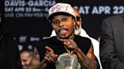 Gervonta "Tank" Davis during an April 20, 2023 press conference.