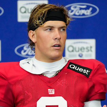 New York Giants quarterback Jaxson Dart  