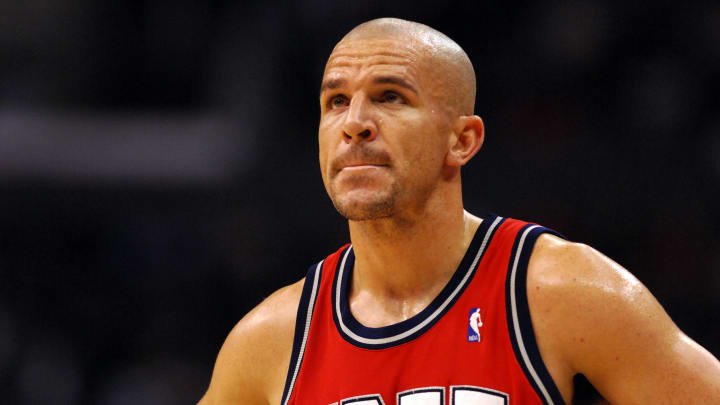 Jan 25, 2007; Los Angeles, CA, USA; New Jersey Nets guard Jason Kidd (2) during the Nets 102-101 loss to the Los Angeles Clippers at the Staples Center. Mandatory Credit: Kirby Lee/Image of Sport-USA TODAY Sports