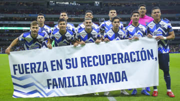 El once titular de Rayados de Monterrey frente al Club América.