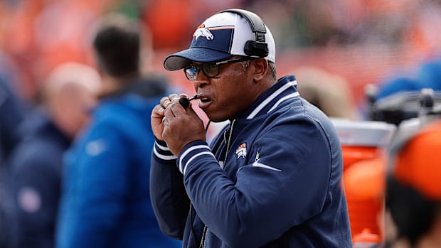 Denver Broncos defensive coordinator Vance Joseph