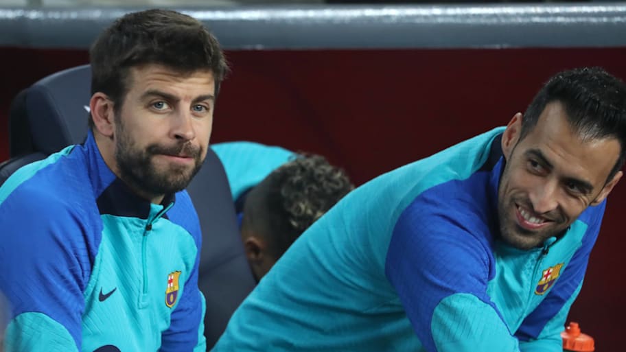 Gerard Piqué (left) and Sergio Busquets.