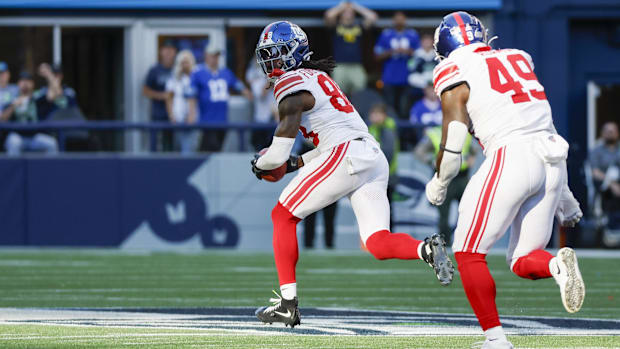 New York Giants wide receiver Bryce Ford-Wheaton 