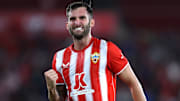 Ex-Santos, Léo Baptistão marcou o único gol da vitória do Almería