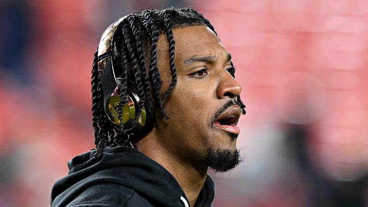 Washington Commanders quarterback Jayden Daniels