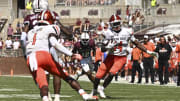 Sep 24, 2022; Starkville, Mississippi, USA; Bowling Green Falcons tight end Harold Fannin Jr. (44)