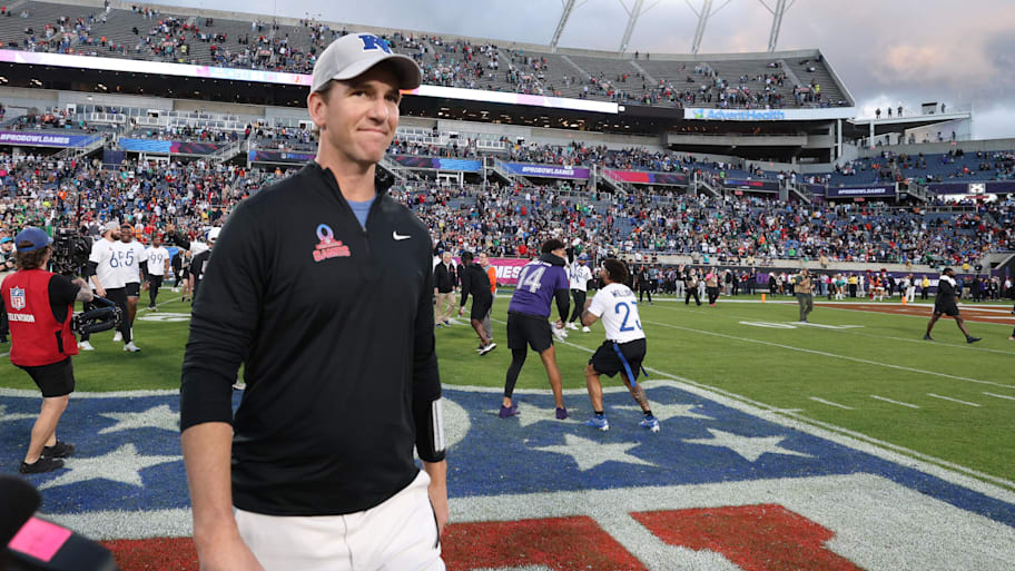 Manning during the 2024 Pro Bowl at Camping World Stadium. | Nathan Ray Seebeck-Imagn Images