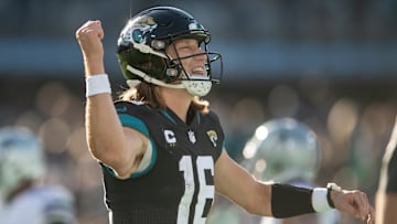 Dec 18, 2022; Jacksonville, Florida, USA;  Jacksonville Jaguars quarterback Trevor Lawrence (16)