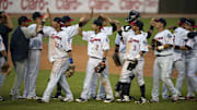 Los Tigres de Aragua celebraron en la jornada del sábado en la LVBP