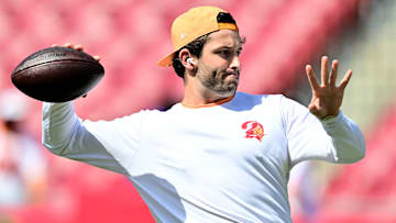 Former Carolina Panthers quarterback Baker Mayfield