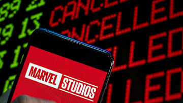 In this photo illustration the American film production...
