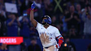 Vladimir Guerrero Jr. tuvo su gran primera noche en el 2025 con los Azulejos