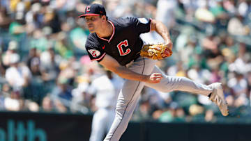 Cleveland Guardians reliever Cade Smith strikes out the side versus the Athletics.