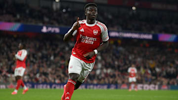 Saka on the scoresheet