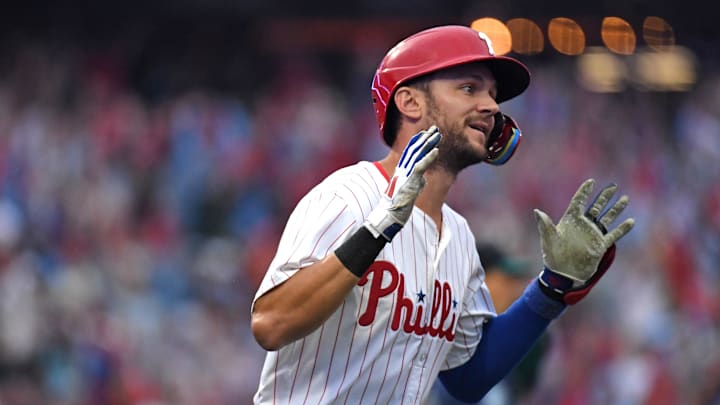 Trea Turner finally hit a home home run after a year of waiting. Trea Turner finally hit a home home run after a year of waiting.