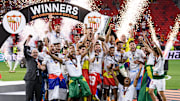 Le FC Séville, vainqueur de l'Europa League lors de la saison 2022/2023