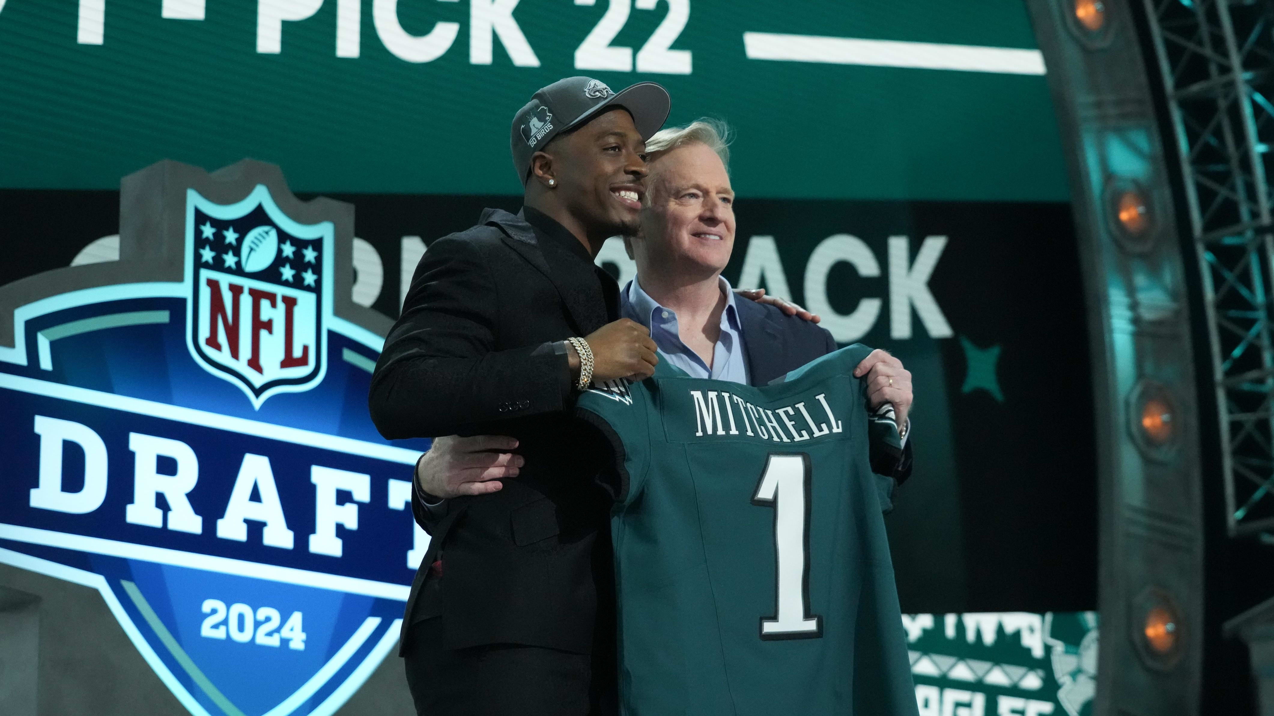Quinyon Mitchell’s Reaction To His Selection By The Philadelphia Eagles