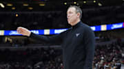 Dec 26, 2021; Chicago, Illinois, USA; Chicago Bulls assistant coach Chris Fleming during the first half at United Center. Mandatory Credit: David Banks-Imagn Images