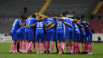 Jugadores de Cruz Azul previo a un partido.