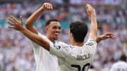 Trent Alexander-Arnold (left) and Gonzalo García linked up for Real Madrid's only goal of the match.