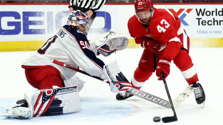 Columbus Blue Jackets v Detroit Red Wings