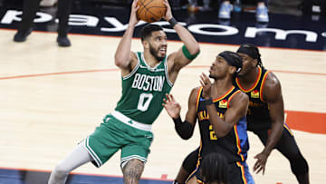 Boston Celtics, Oklahoma City Thunder, Joe Mazzulla, Jaylen Brown, Kristaps Porzingis