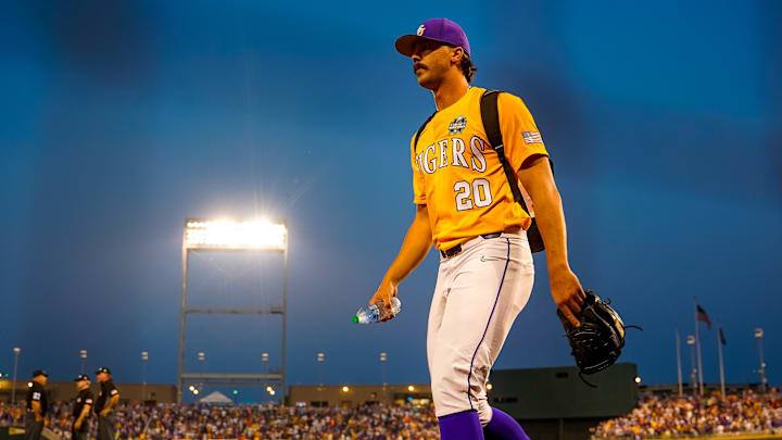 Paul Skenes starred for LSU in 2023 before going first overall in the MLB draft. Paul Skenes starred for LSU in 2023 before going first overall in the MLB draft.