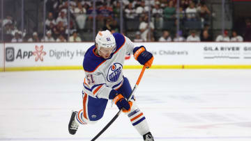 Edmonton Oilers defenseman Troy Stecher (51)