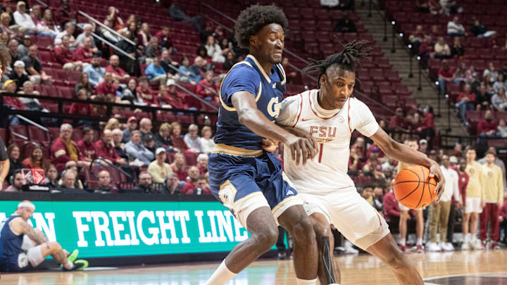 The Florida State mens basketball team takes on Georgia Tech at the Donald Tucker Civic Center Saturday, Jan. 18, 2025.