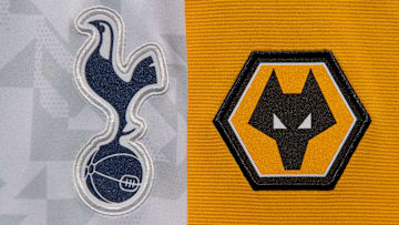 The Tottenham Hotspur and Wolverhampton Wanderers Badges