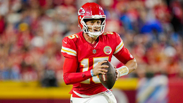 Patrick Mahomes and the Kansas City Chiefs are big home favorites in Week 7. Patrick Mahomes and the Kansas City Chiefs are big home favorites in Week 7.