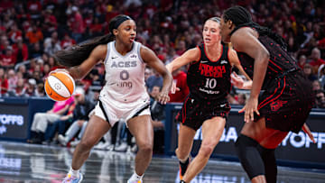 Las Vegas Aces guard Jackie Young is a great prop target in Game 4. 