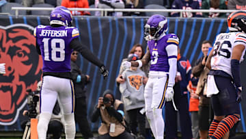 Jordan Addison and Justin Jefferson