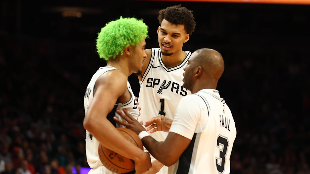 Jeremy Sochan, Victor Wembanyama, Chris Paul, San Antonio Spurs